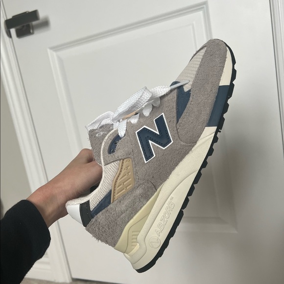 BNWT New Balance 998 - Gray & Blue Made In USA 998 Sneakers - Picture 2 of 10